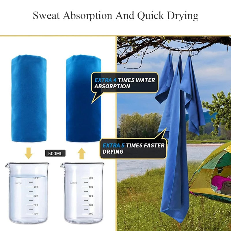 Quick-Drying Sports Towel 40x80(Head Towel)/76x152CM(Body Towel)