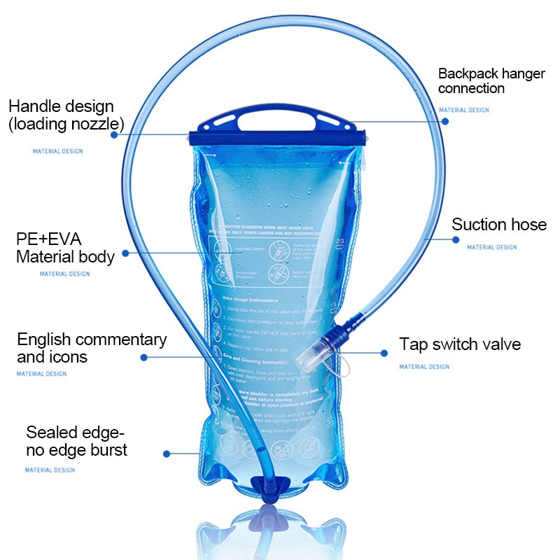 Water Reservoir Hydration Pack Storage Bag 2L/3L